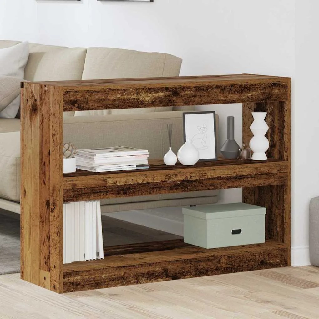 vidaXL Βιβλιοθήκη Παλαιό ξύλο 100 x 30 x 72 εκ Επεξεργασμένο ξύλο