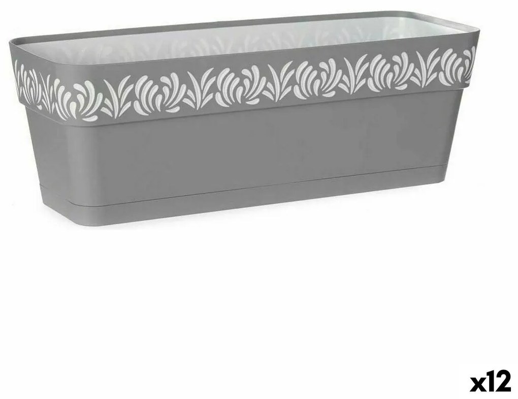 Κηπουρός Stefanplast Gaia Γκρι Πλαστική ύλη 49,5 x 17 x 19 cm (12 Μονάδες)
