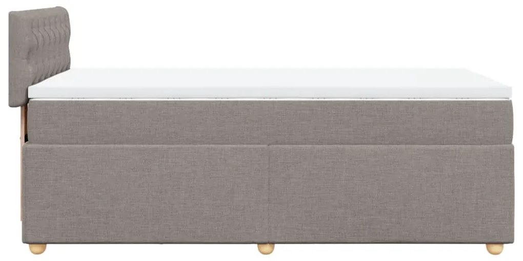 ΚΡΕΒΑΤΙ BOXSPRING ΜΕ ΣΤΡΩΜΑ TAUPE 90X200 ΕΚ. ΥΦΑΣΜΑΤΙΝΟ 3286574