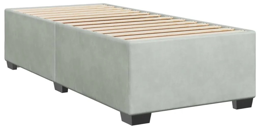 ΚΡΕΒΑΤΙ BOXSPRING ΜΕ ΣΤΡΩΜΑ ΑΝΟΙΧΤΟ ΓΚΡΙ 100X200 ΕΚ. ΒΕΛΟΥΔΙΝΟ 3290846