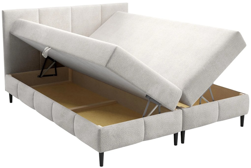 Επενδυμένο κρεβάτι Box Best II-Mpez-140 x 200