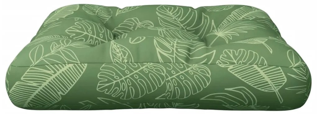 vidaXL Μαξιλάρι Παλέτας Σχέδιο Φύλλων 58x58x10 εκ. από Ύφασμα Oxford