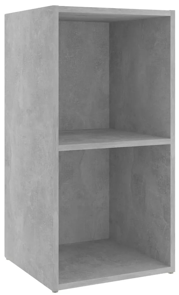 vidaXL Έπιπλα Τηλεόρασης 2 τεμ. Γκρι Σκυρ. 72x35x36,5 εκ. Επεξ. Ξύλο