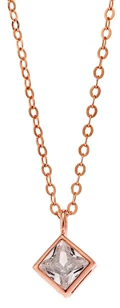 Μενταγιόν Senza Silver 925 Rose Gold Plated
