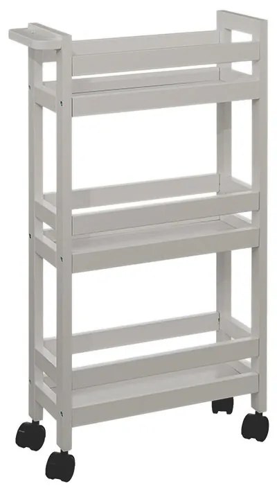 Τρόλεϊ/Ραφιέρα 3 Θέσεων (40x15x75) F-V Wheels Trolley Naturel 174762O