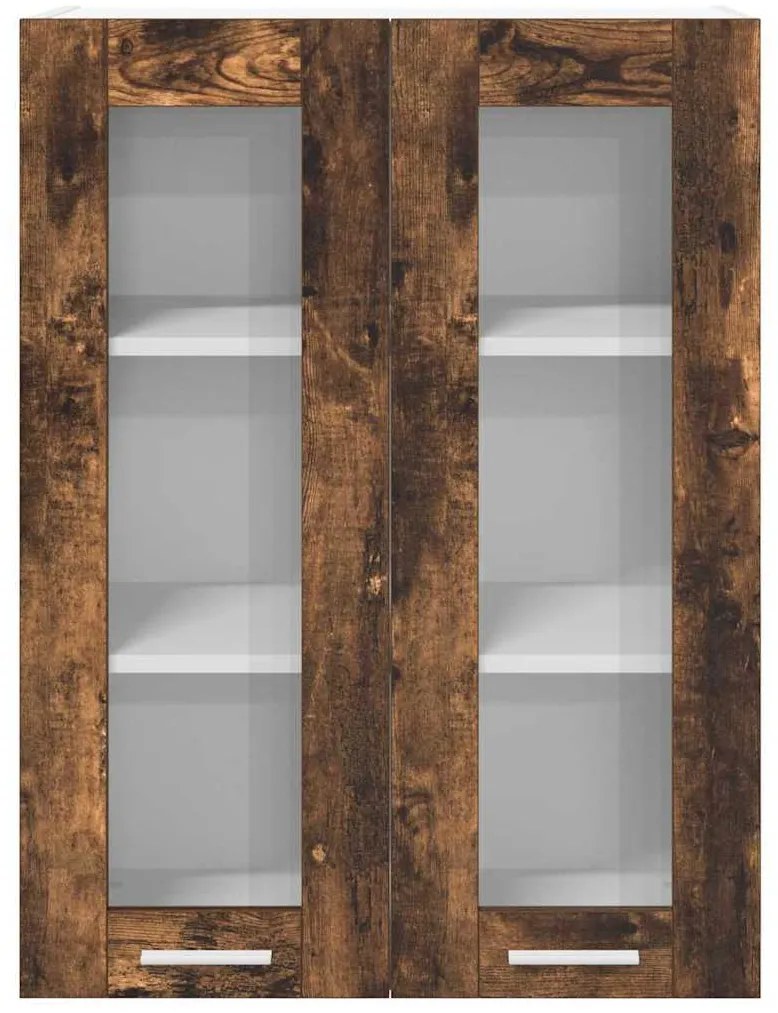 vidaXL Κρεμαστό ντουλάπι με αποθήκευση Καπνιστό Δρύς 60 x 31 x 80 εκ.