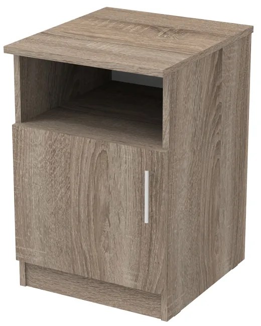 Κομοδίνο Galdi pakoworld σε sonoma truffle απόχρωση 40x45x60εκ