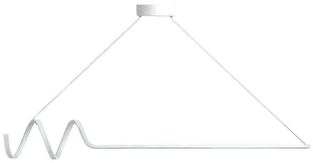 Φωτιστικό Οροφής - Ράγα Waterwave 166PRG1208 120x20x80cm Led 24-36W 6500K White Opviq