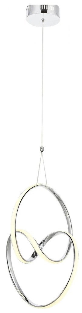 Φωτιστικό Οροφής C7509.01 LED Χρωμίου 30x30x70 εκ. 30x30x70 εκ.