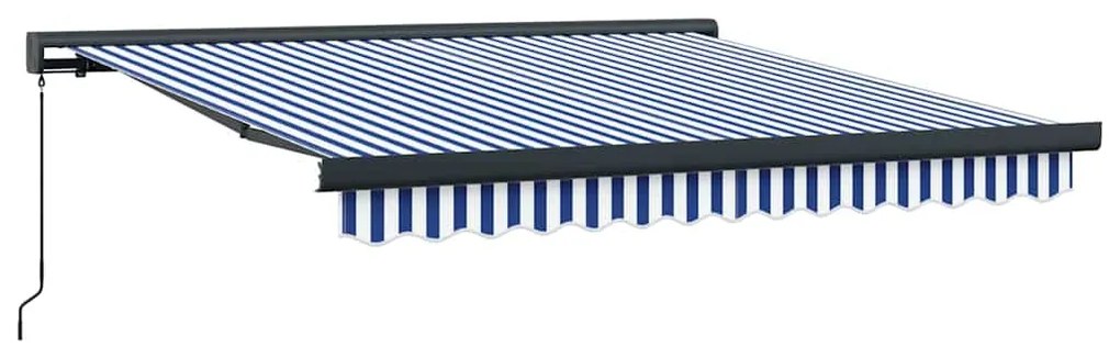 vidaXL Σκηνίτσα Αναδιπλούμενη Μπλε, Λευκό 300 x 250 εκ Ύφασμα, Μέταλλο