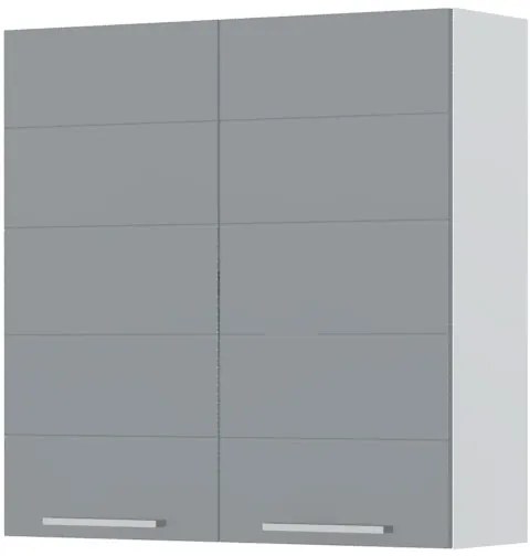 Ντουλάπι κρεμαστό Hudson V9-90-2K-Λευκό - Γκρι - 90.00Χ32.00Χ91.00cm