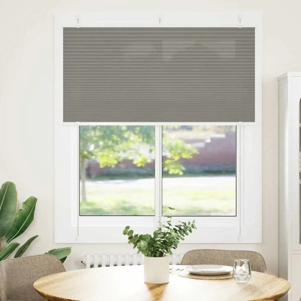 vidaXL Πλισέ περσίδα Ανθρακί 115x100 cm Πλάτος υφάσματος 114,4 cm