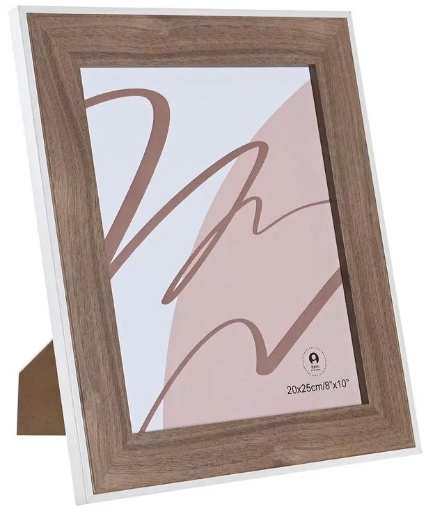 Κορνίζα DKD Home Decor Κρυστάλλινο Λευκό Ξύλο MDF (27,5 x 1,5 x 32,5 cm)