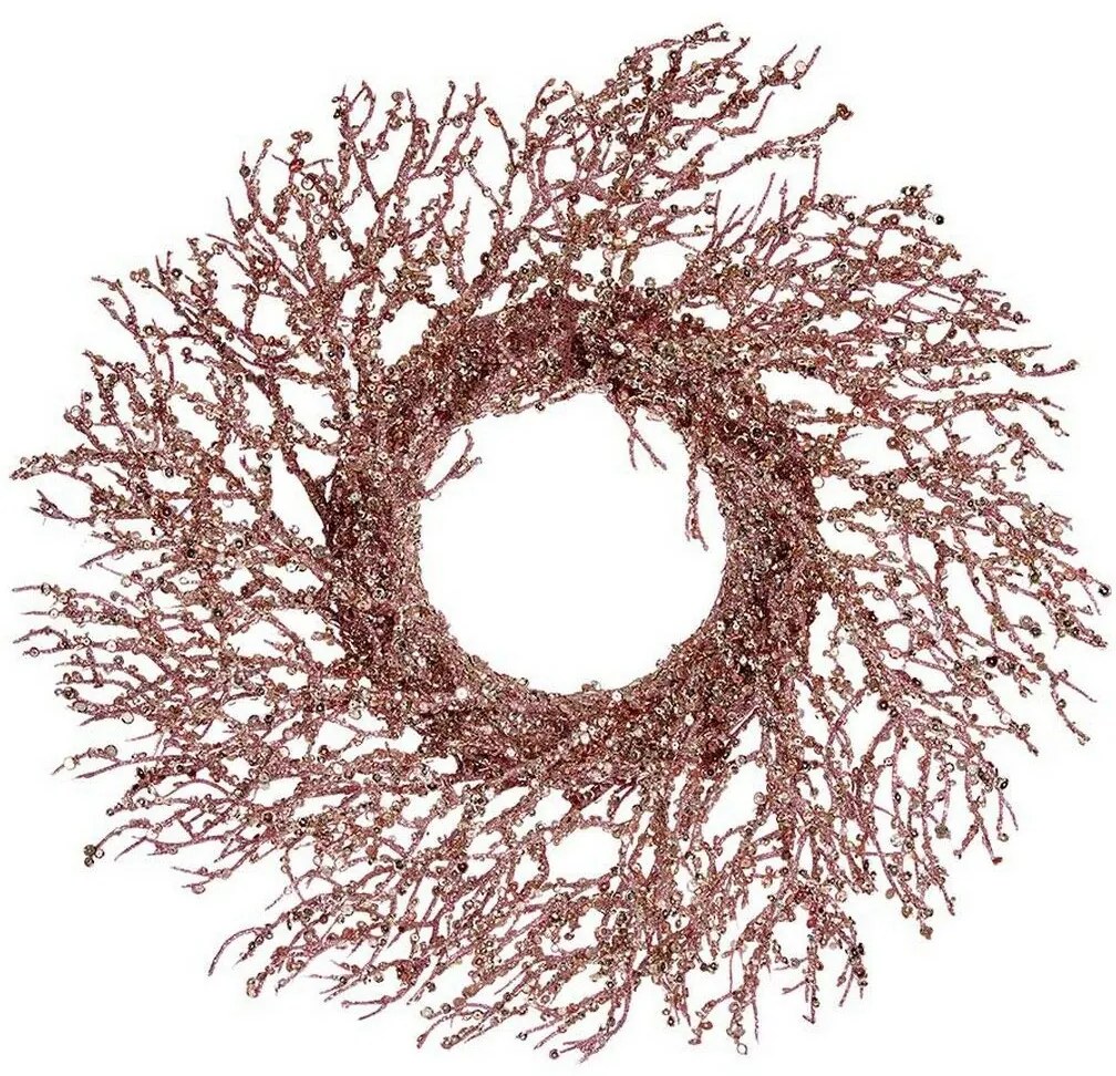 Κρεμαστή διακόσμηση Krist+ Ροζ Χρυσό Πλαστική ύλη Κλαδί 50 x 10 x 50 cm