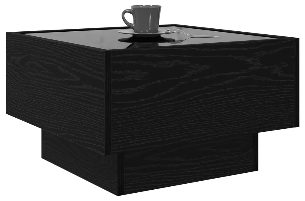 vidaXL Τραπεζάκι σαλονιού Μαύρη δρυς 50 x 50 x 30 εκ