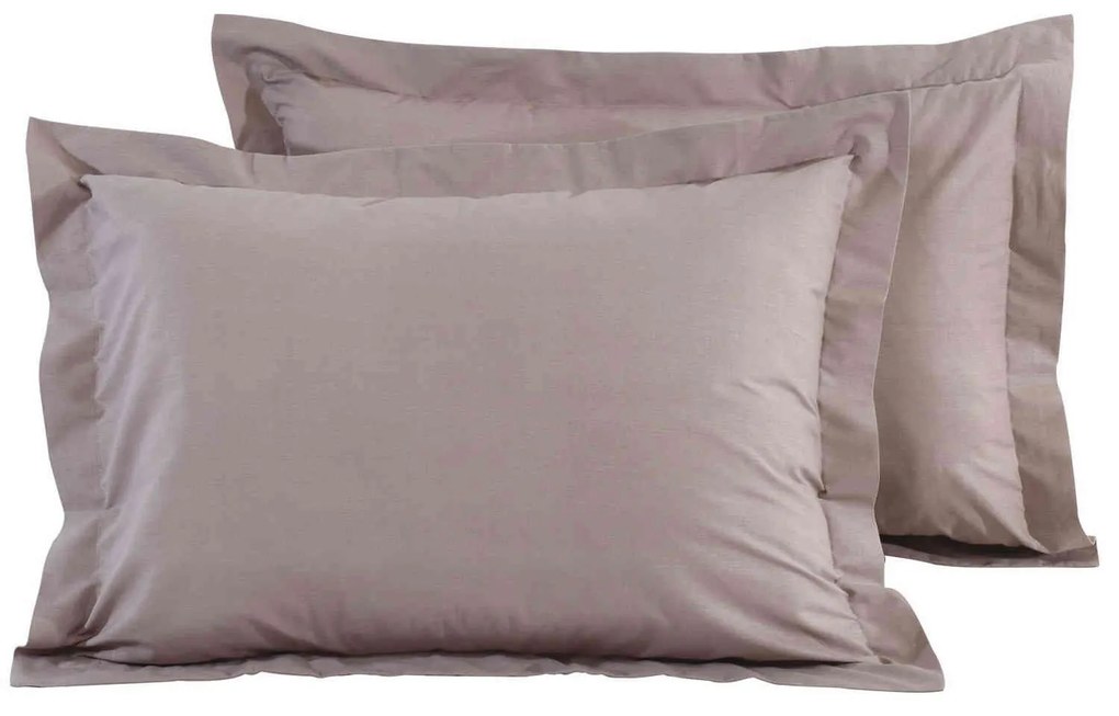 Μαξιλαροθήκες Σετ 2τμχ 1003 Best Colors Wenge Das Home 50Χ70 100% Cotton