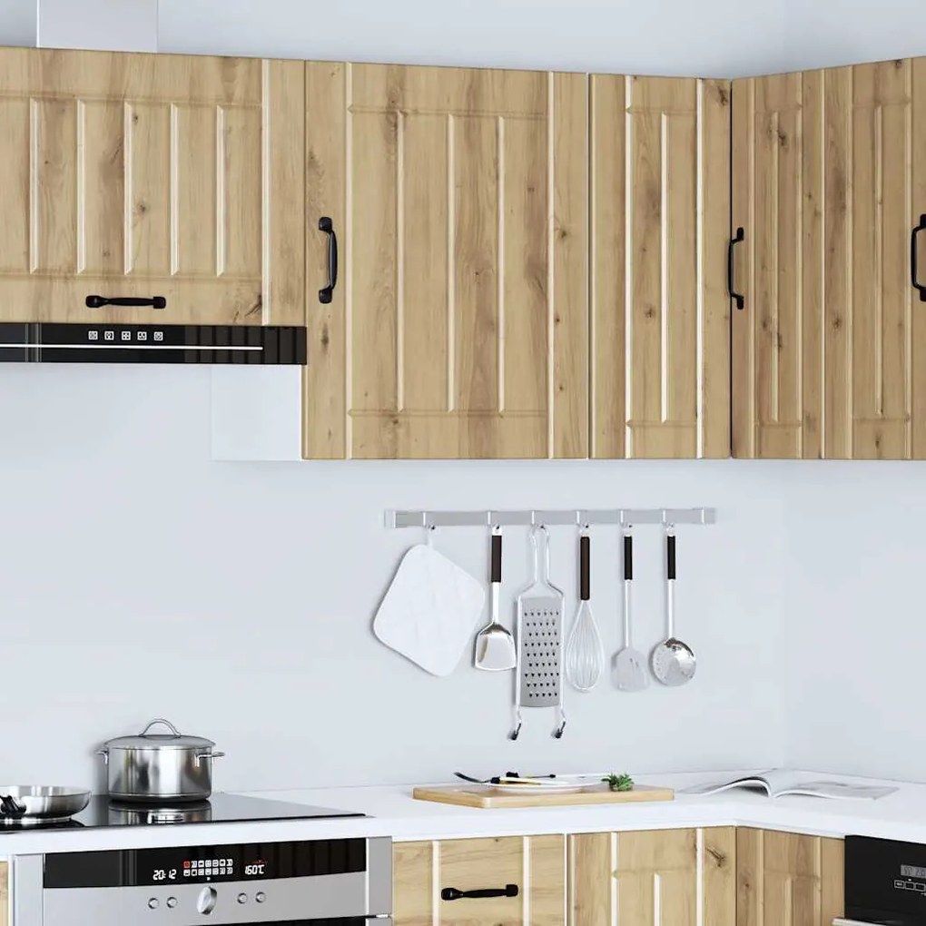 ντουλάπι τοίχου κουζίνας "Lucca" Artisan Oak Engineered Wood - Καφέ