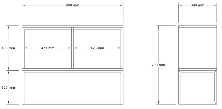 Κονσόλα - Μπουφές Zermat Megapap χρώμα μπεζ travertine - χρυσό 90x34x70εκ.