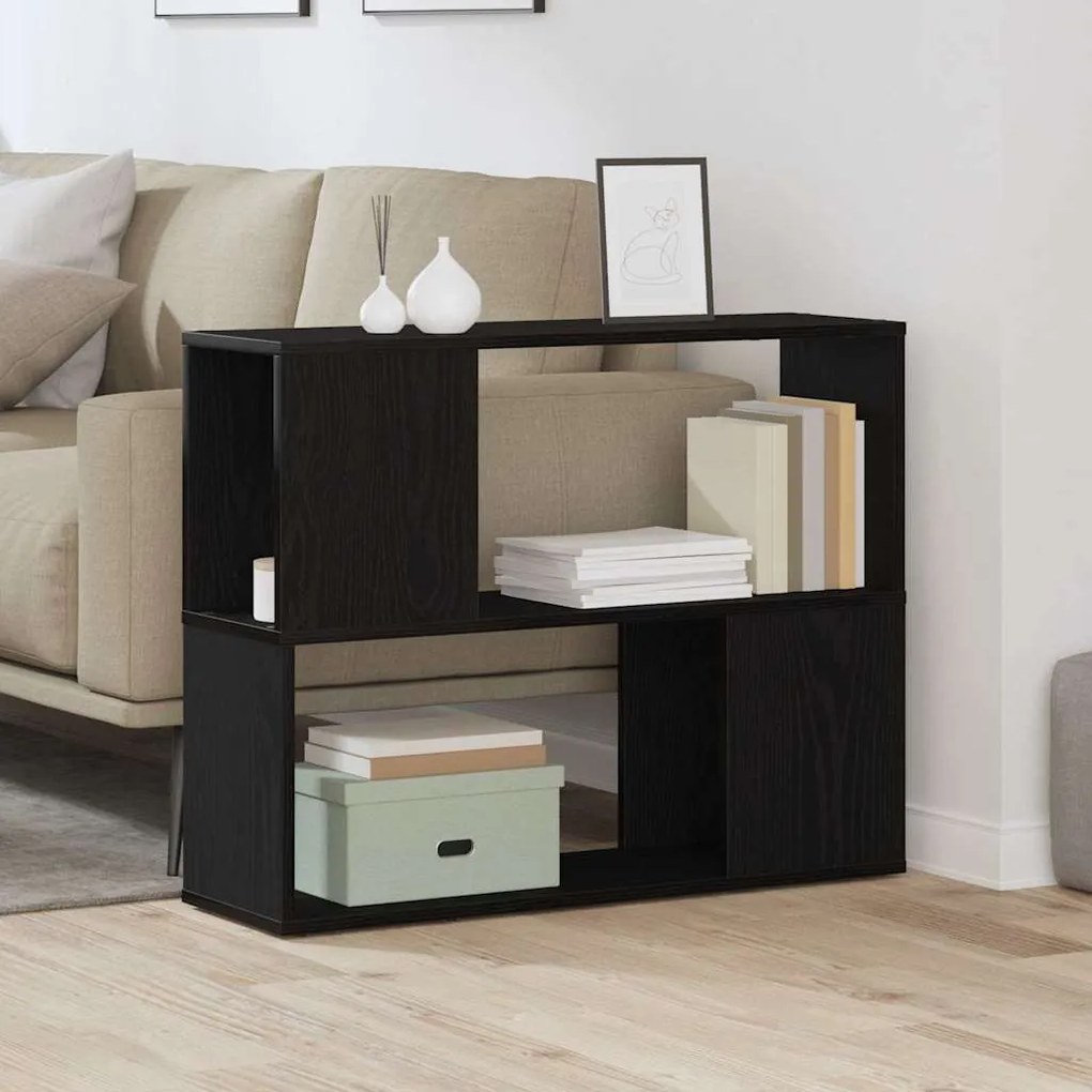 vidaXL Κέντρο ψυχαγωγίας Μαύρο 80 x 24 x 63 cm Επεξεργασμένο ξύλο