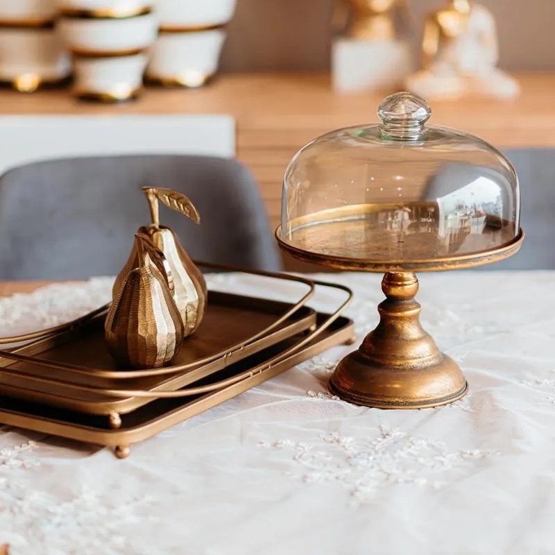 Μεταλλικό Διακοσμητικό Pear FL445  Fylliana Χρυσό χρώμα 8x14εκ