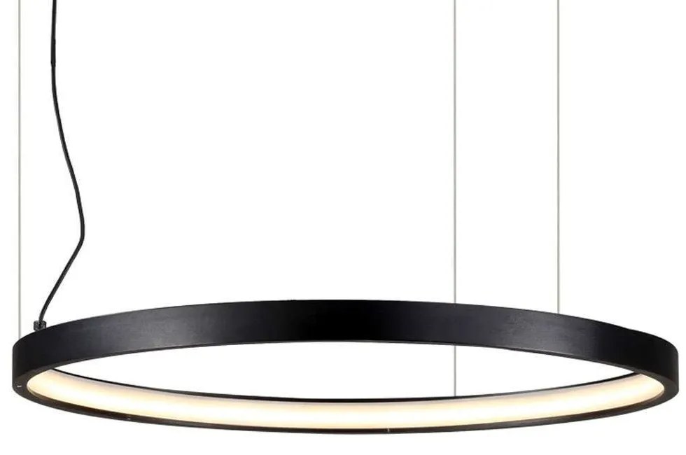 Φωτιστικό Οροφής VK/04405PE/B/W/66 Φ65,9cm Led 3000Lm 30W 3000K Black VKLed