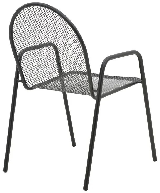 Καρέκλα - Πολυθρόνα Tarete στοιβαζόμενη μαύρο μέταλλο 55x64x86.5 εκ. 55x64x86.5 εκ.