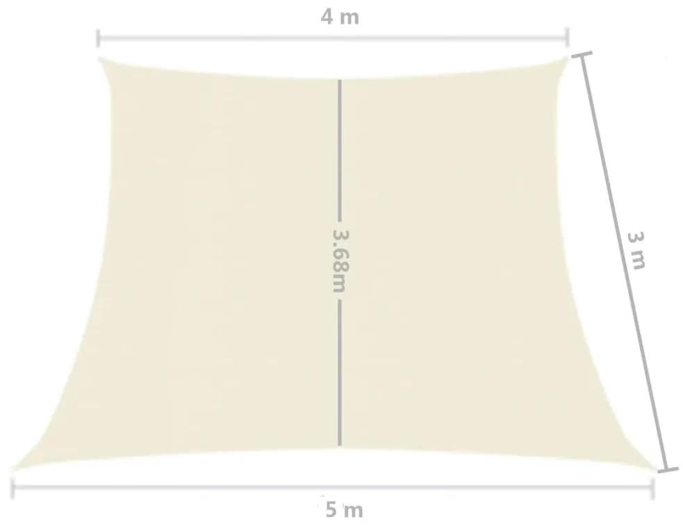Πανί Σκίασης Κρεμ 4/5 x 3 μ. από HDPE 160 γρ./μ² - Κρεμ