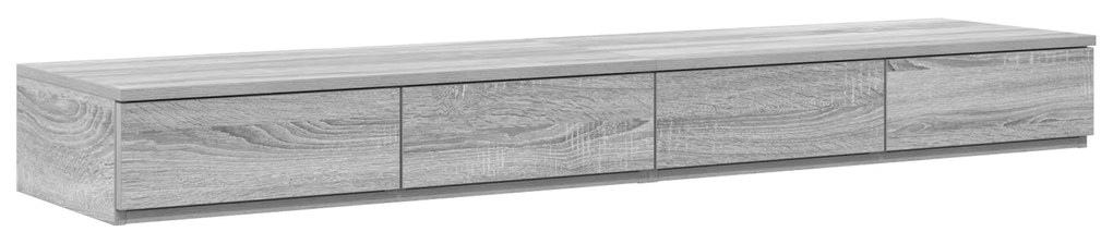 vidaXL Κρεβάτι Αποθήκης Γκρι Sonoma 160x200 εκ