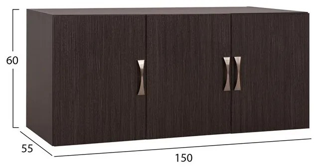ΠΑΤΑΡΙ 3ΦΥΛΛΗΣ ΝΤΟΥΛΑΠΑΣ CARLY HM385.01 ΣΕ ΧΡΩΜΑ ZEBRANO 150X55X60Υεκ.