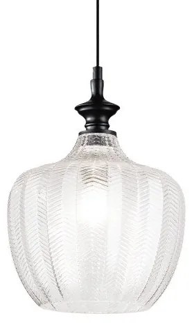 Κρεμαστό Φωτιστικό Οροφής 1xΕ27 Διάφανο Lord 263632 Ideal Lux 263632