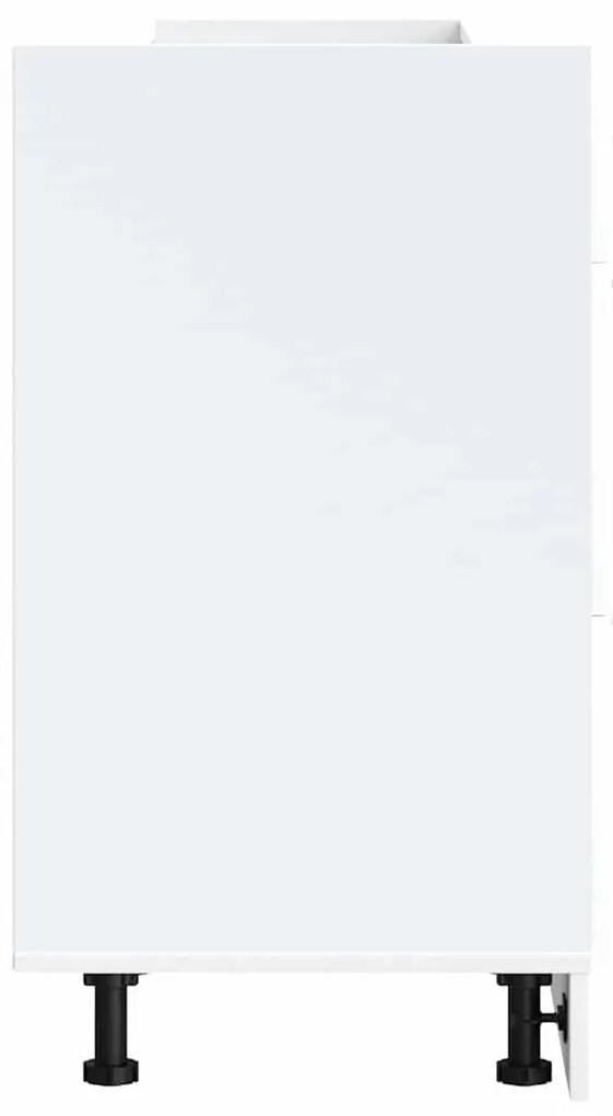 vidaXL ντουλάπι βάσης κουζίνας Λευκό κατασκευασμένο ξύλο