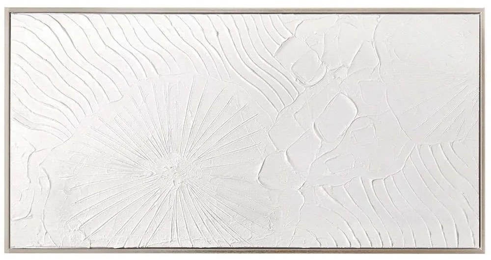 Πίνακας Καμβάς 742TMA4941 120x4x60cm White Aberto Design Οριζόντιοι Πλαστικό,Καμβάς