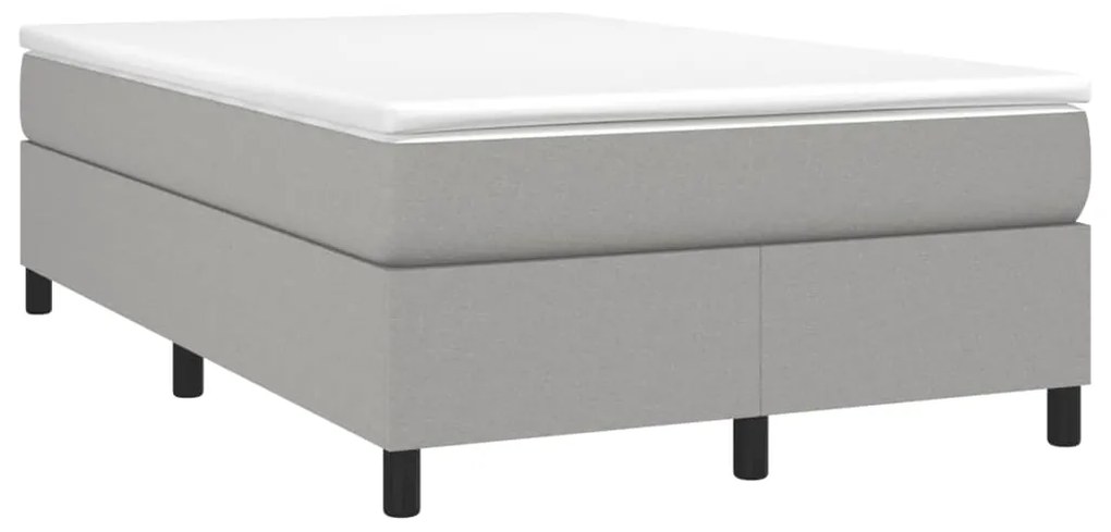 ΚΡΕΒΑΤΙ BOXSPRING ΜΕ ΣΤΡΩΜΑ ΑΝΟΙΧΤΟ ΓΚΡΙ 120X190 ΕΚ. ΥΦΑΣΜΑΤΙΝΟ 3269683