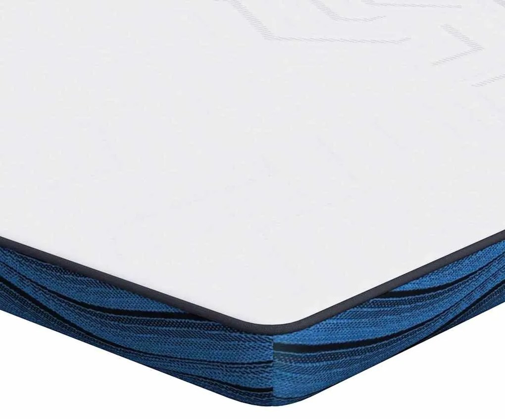 vidaXL Στρώμα επικάλυψης Λευκό 200 x 200 x 6 εκ Υφασμα Jacquard