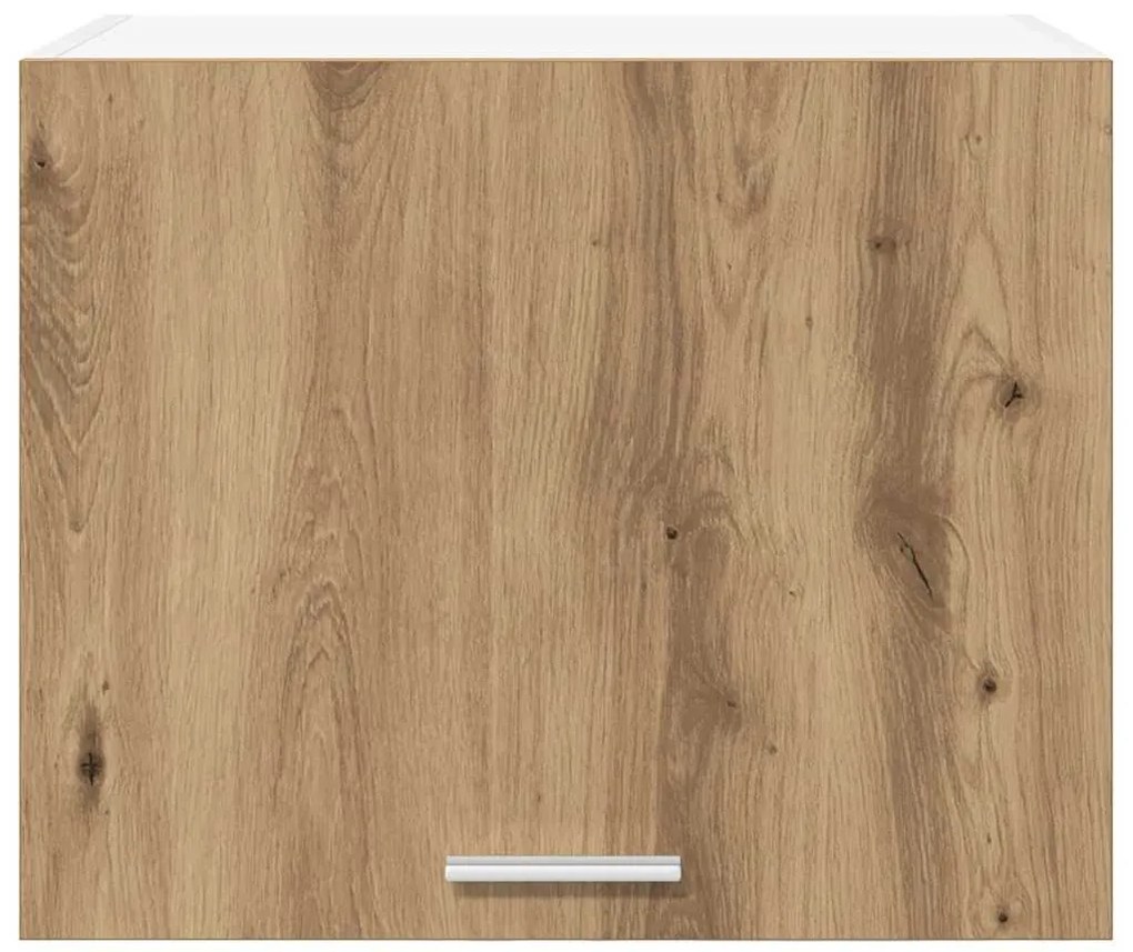 vidaXL Κρεμαστό ντουλάπι Χειροποίητη Δρυς και Λευκό 50 x 31 x 40 εκ.