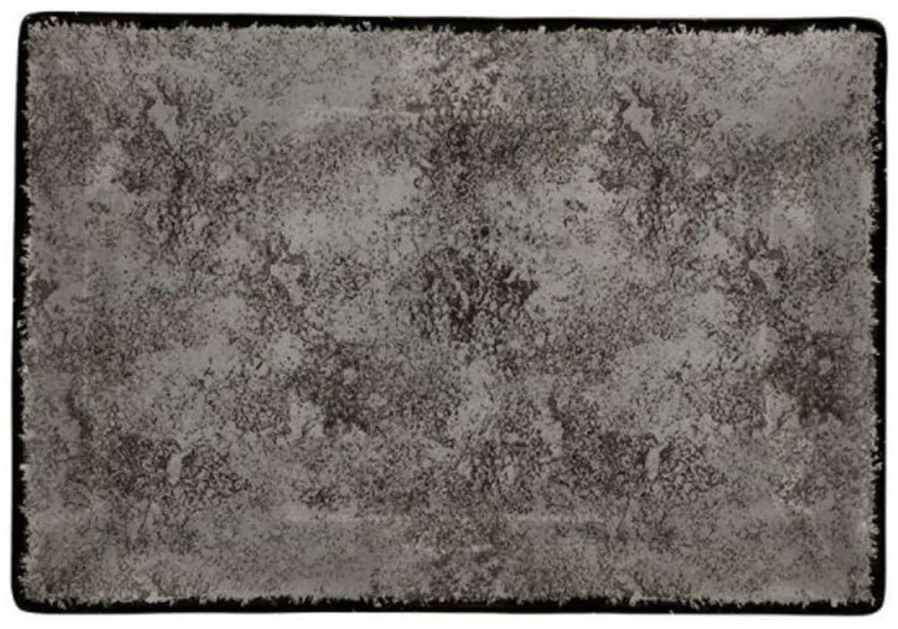 Πιατέλα Ορθογώνια Πορσελάνινη PR18274621 31x21cm Grey Oriana Ferelli® Porcelain