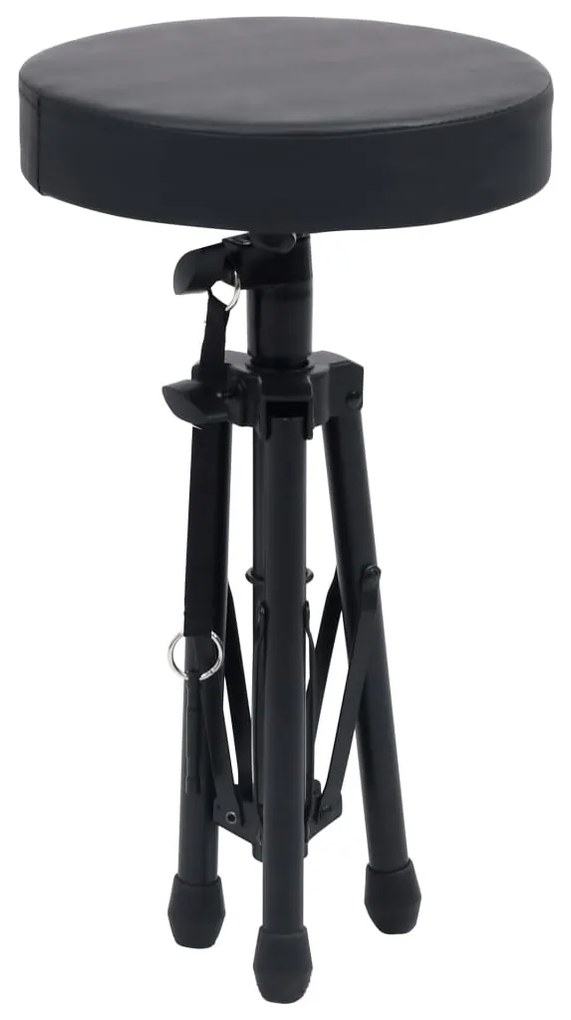 vidaXL Κάθισμα Ντραμς Ρυθμιζόμενο Στρογγυλό Μαύρο