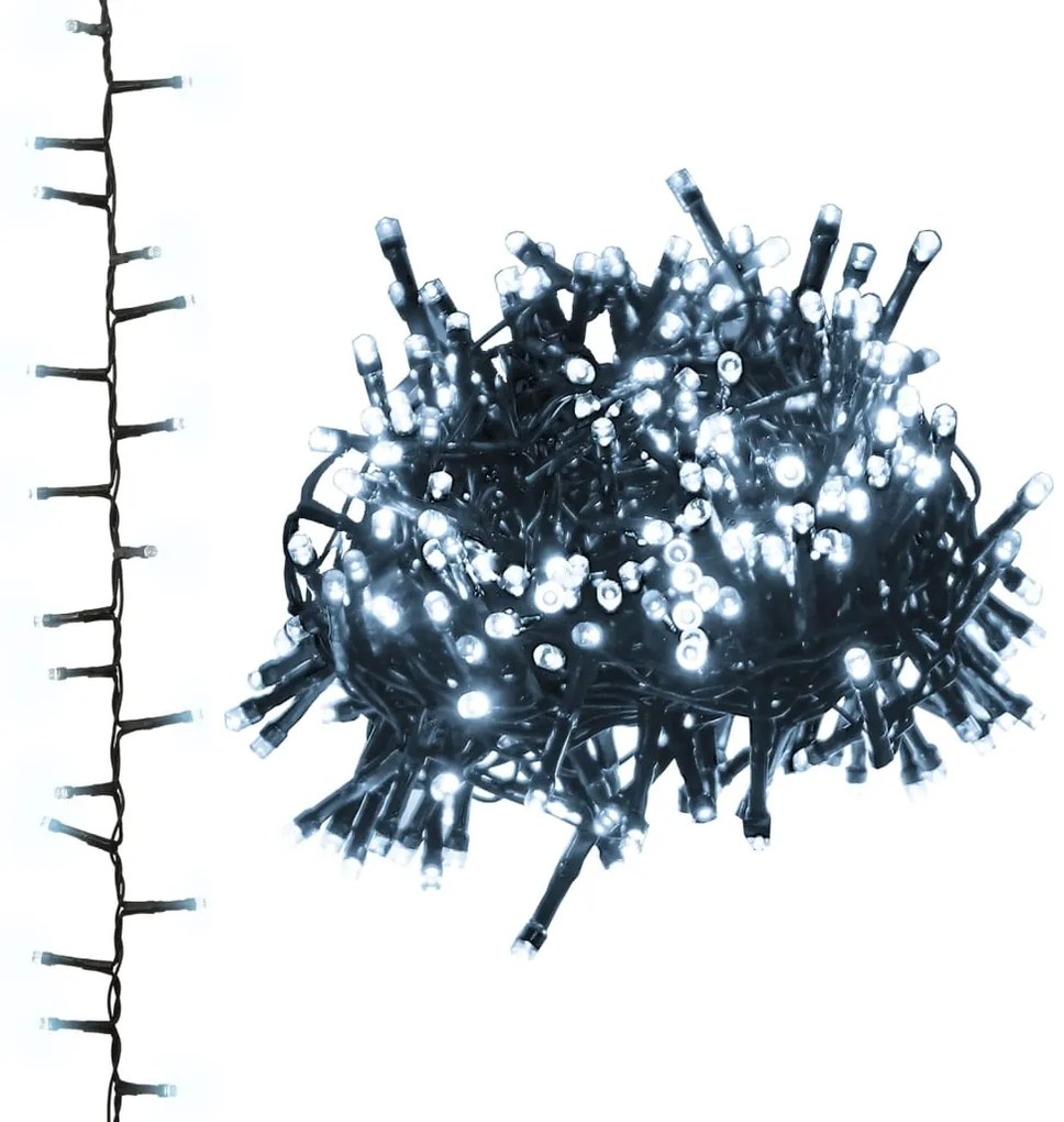 vidaXL Φωτάκια Compact με 1000 LED Ψυχρό Λευκό 25 μ. από PVC