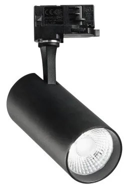 Σποτ Τριφασικής Ράγας Link LED 25W Μαύρο 4000K CRI80 Fox 267791 Ideal Lux 267791