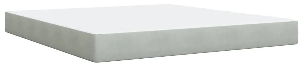 ΚΡΕΒΑΤΙ BOXSPRING ΜΕ ΣΤΡΩΜΑ ΑΝΟΙΧΤΟ ΓΚΡΙ 180X200 ΕΚ. ΒΕΛΟΥΔΙΝΟ 3293284