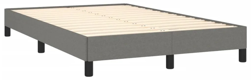 ΚΡΕΒΑΤΙ BOXSPRING ΜΕ ΣΤΡΩΜΑ ΣΚΟΥΡΟ ΓΚΡΙ 120X190 ΕΚ ΥΦΑΣΜΑΤΙΝΟ 3269745