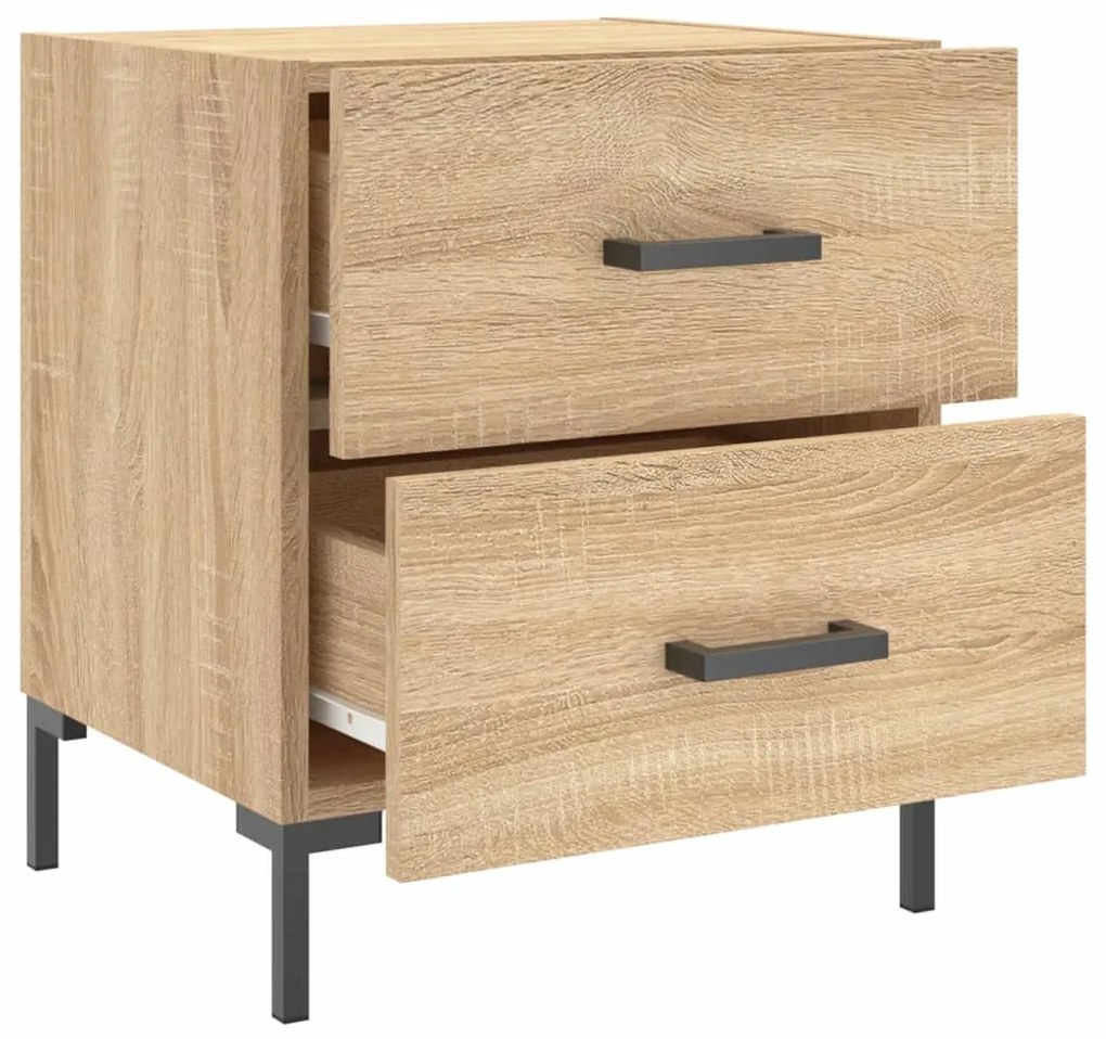 vidaXL Κομοδίνο Sonoma Δρυς 40 x 35 x 47,5 εκ. από Επεξεργασμένο Ξύλο