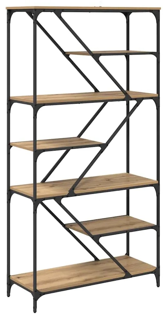 vidaXL Ράφι Βιβλίων Artisan Oak 91 x 36 x 176 εκ Επεξεργασμένο ξύλο