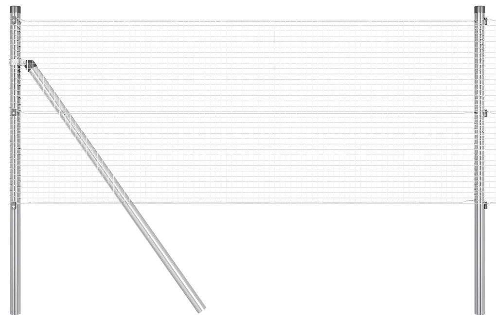 vidaXL Συρμάτινος φράχτης με 13 ράβδους 0.8x100 m Γαλβανισμένο ατσάλι