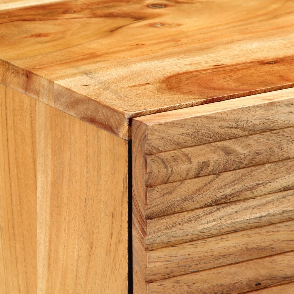 vidaXL Κομοδίνο 50x33x60 εκ Από μασίφ ξύλο ακακίας