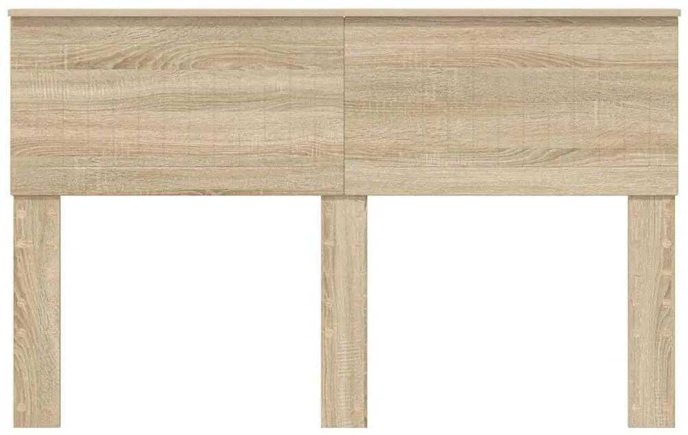 vidaXL Κεφαλάρι με κεφαλάρι Δρύς Sonoma 140 cm Επεξεργασμένο ξύλο