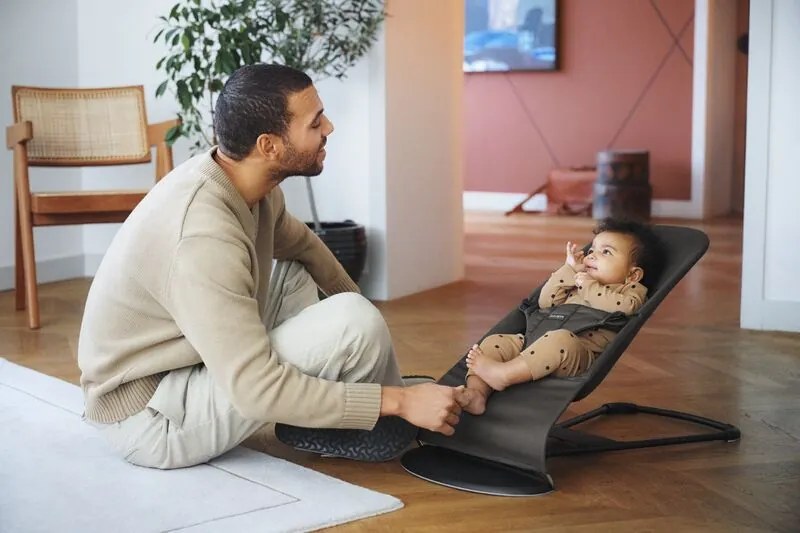 BabyBjorn Ριλάξ Balance Soft, Tri Fabric, Dark grey