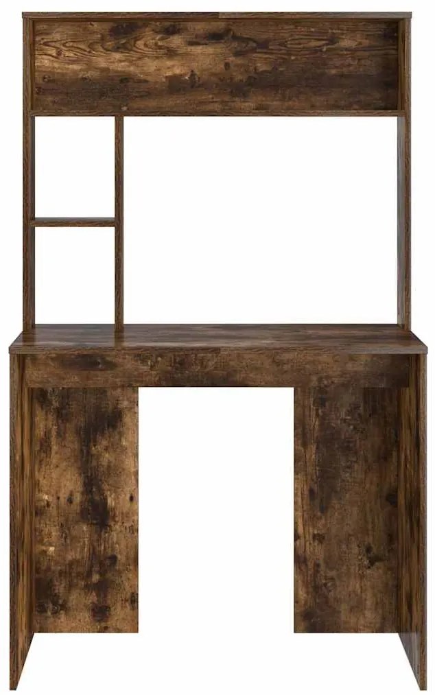 vidaXL Γραφείο Καπνιστό Δρύς 91 x 50 x 149 εκ Επεξεργασμένο ξύλο