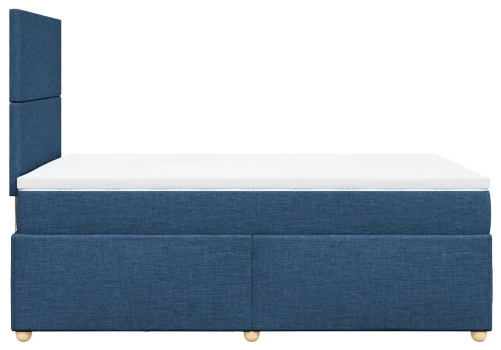 ΚΡΕΒΑΤΙ BOXSPRING ΜΕ ΣΤΡΩΜΑ ΜΠΛΕ 120X190 ΕΚ. ΥΦΑΣΜΑΤΙΝΟ 3293518