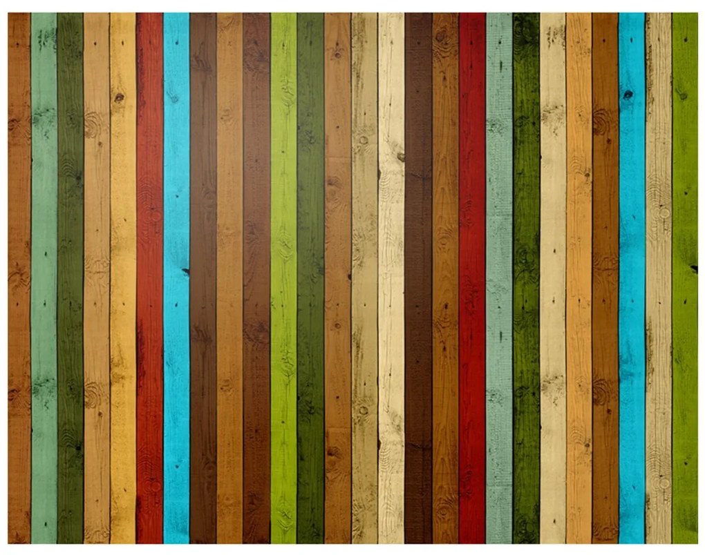 Φωτοταπετσαρία - Wooden rainbow 200x154